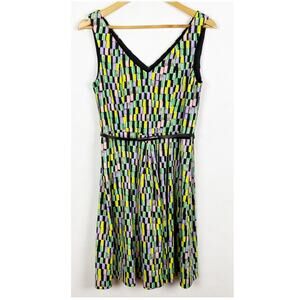 Calvin Klein V Neck Sleeveless Fit and Flare Dress Size 8